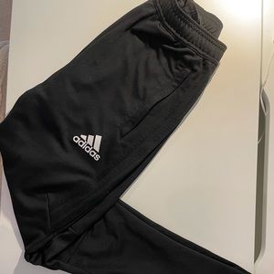 Black adidas joggers